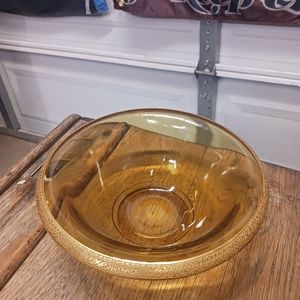 vintage amber color dinnerware